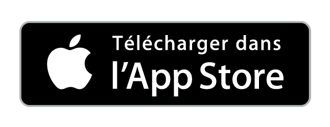 Logo noir pour le téléchargement de l'application sur l'App Store